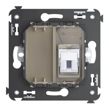 Avanti Телефонная розетка RJ-12 в стену одинарная, , Ванильная дымка