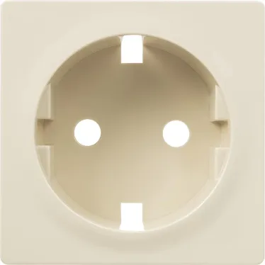 Valena LIFE Лицевая панель розетки 2К+З Слоновая кость