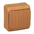 ЭТЮД Переключатель одноклавишный 10А бук