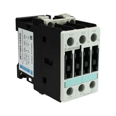 Контактор электромагнитный 3RT1025-1AR00, 3-пол., 17A, AC-3, 7,5кВт/400V, 415V AC, 50Гц, типоразмер S0, винтовые клеммы, IP20