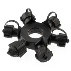 Разветвитель ERAPS-OR для гирлянд IP65 круговой 6 гнезд черный