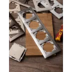 Валенсия Рамка 4-местная сталь