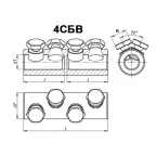 Соединитель болтовой 4СБВ-3-005 (150-240)