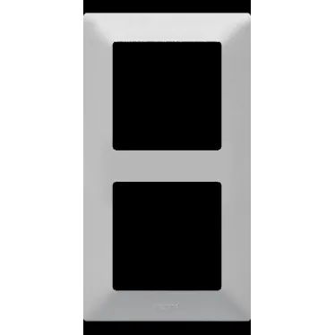 Valena LIFE Рамка 2 поста алюминий универсальная