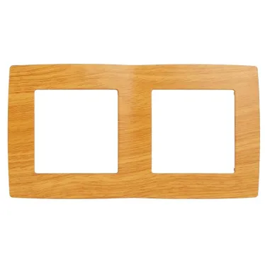 Рамка на 2 поста, Эра12, ольха, 12-5002-07