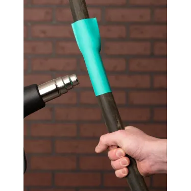 Трубка термоусаживаемая ТУТ нг 30/15 зеленая в отрезках по 1м PROxima