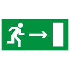 Пиктограмма (Наклейка) Выход направо (130*260) для URAN/ANTARES | 2502000230 | Световые Технологии