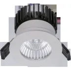 Светильник светодиодный ДВО QUO IP65/IP20 07 BL D45 9Вт 3000K (with driver) | 1507000780 | Световые Технологии