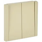 FORTE@PIANO Выключатель 2-клавишный проходной 10А FP407 ваниль IEK