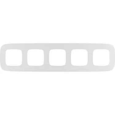 Valena ALLURE Рамка 5 постов белая универсальная