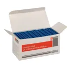 Шина 0 N (6х9мм) 8 отверстий латунь синий изолированный корпус на DIN-рейку PROxima