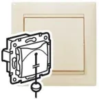 VALENA Кнопка без фиксации слоновая кость