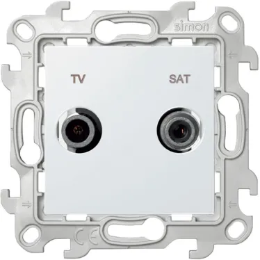 Розетка TV-SAT оконечная, белый