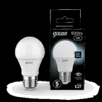 Лампа светодиодная LED 10 Вт 920 лм 4100К А60 груша нейтральный E27 AC 220В Black Gauss