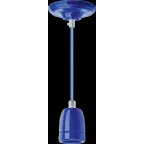 Светильник с проводом 1м.Е27 декор синий