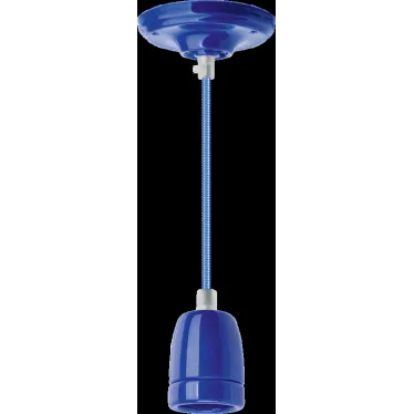 Светильник с проводом 1м.Е27 декор синий