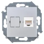 Розетка компьютерная RJ45 категория 5е алюминий