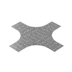 Донная вставка для крестообразного разветвителя для лотков НЛО 300 мм, толщ. 1,0 мм, Сендзимир цинк