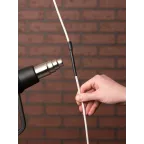 Трубка термоусаживаемая ТУТ нг 8/4 черная в отрезках по 1м PROxima