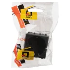 Avanti Розетка модульная, 2P+E, с з/ш, , Черный матовый, 2 модуля