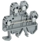 Клемма винтовая КВИ-4-2L двухуровневая 4мм2 серая