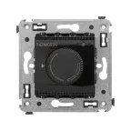 Avanti Термостат для теплых полов в стену Черный квадрат