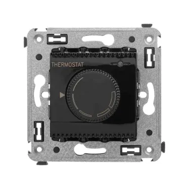 Avanti Термостат для теплых полов в стену Черный квадрат