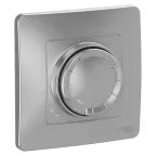 BLANCA скрытой установки светорегулятор (диммер) поворотно-нажимной 400вт, алюминий