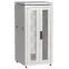Шкаф напольный сетевой 19' LINEA N 24U 600х600мм передняя распашная перфорированная дверь задняя перфорированная серый