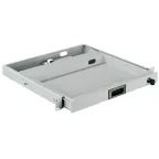 Полка выдвижная клавиатурная 19д 1U 400мм серая by ZPAS