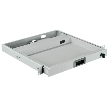 Полка выдвижная клавиатурная 19д 1U 400мм серая by ZPAS