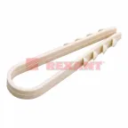 Дюбель-хомут нейлоновый 11-18мм. круглый. белый (100 шт/уп)