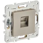 SKANDY Розетка компьютерная RJ45 кат.6 SK-K02Sh шампань IEK