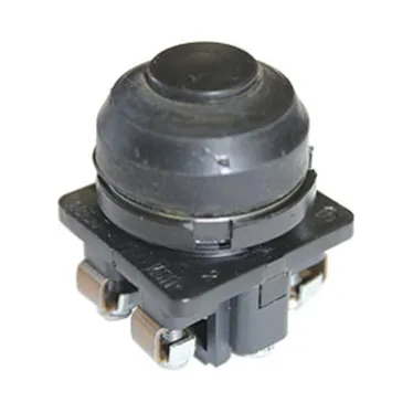 Выключатель кнопочный ВК30-10-01110-54 У2, черный, 1р, цилиндр, IP54, 10А. 660В