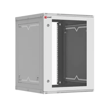 Шкаф телекоммуникационный настенный разборный 15U (600х650) дверь стекло, Astra A Basic