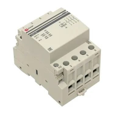 Контактор модульный КМ 32А 4NО (3 модуля) 24В АС PROxima