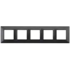 Рамка на 5 постов, Эра Elegance, антрацит, 14-5005-05