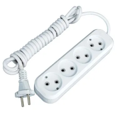 Удлинитель 'Эксперт' 4 гнезда 5 метров 10А/2.2кВт без заземления ПВС 2х0.75 PROxima