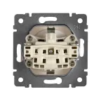 VALENA Розетка с заземлением в рамку белая