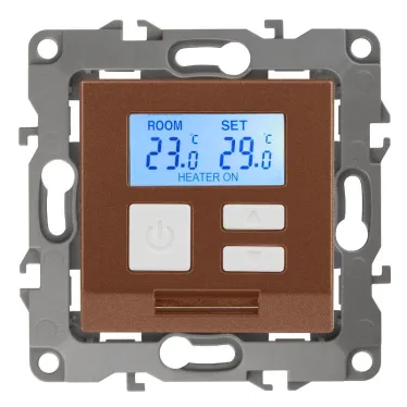 Терморегулятор универс.230В-Imax16А, Эра12, медь, 12-4111-14