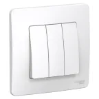BLANCA скрытой установки трехклавишный выключатель (cх.05), 10A, 250B, белый