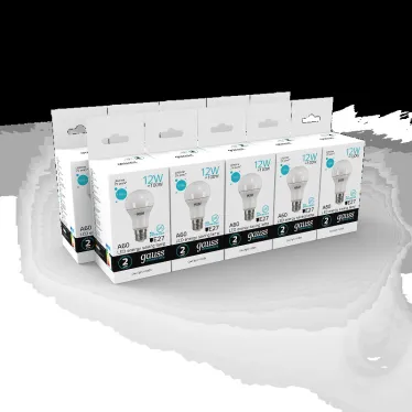 Лампа светодиодная LED 12 Вт 1150 лм 4100К А60 груша нейтральный E27 AC 220В Elementary Gauss