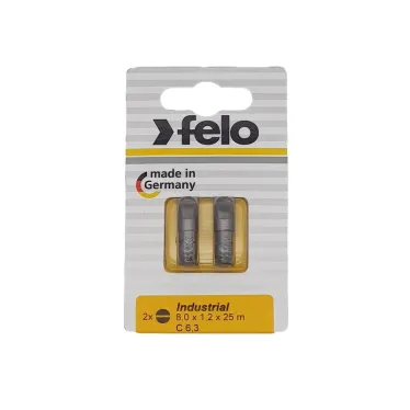 Бита Плоская шлицевая 8X1,2X25, серия Industrial, 2шт в блистере