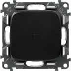 Valena ALLURE Переключатель 10АХ 250В с подсветкой с лицевой панелью безвинтовые зажимы антрацит