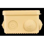 Коробка распаячная КМР-030-031 с крышкой (83х83х54) 7 мембранных вводов светлое дерево IP54 PROxima