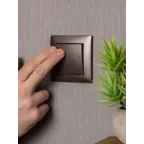 Валенсия лицевая панель выключателя 1-кл. 10А графит