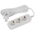 Удлинитель электрический 3 розетки с заземлением 5м ПВС 3x0.75мм2 UDL-10-350-E Greenline ЭРА