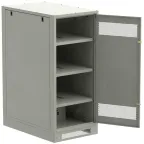 Шкаф LINEA B (пустой) 1350х600х950мм металлическая дверь серый