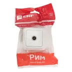 Рим Розетка телевизионная TV 75Ом 5-862МГц белая