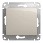 GLOSSA переключатель 1-клавишный сх.6 молочный